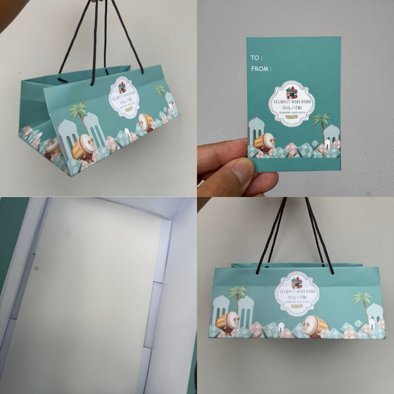 

Paperbag S uk. 31x19x13 cm idul fitri lebaran masjid biru + tag (Harga untuk 5 pcs paperbag)
