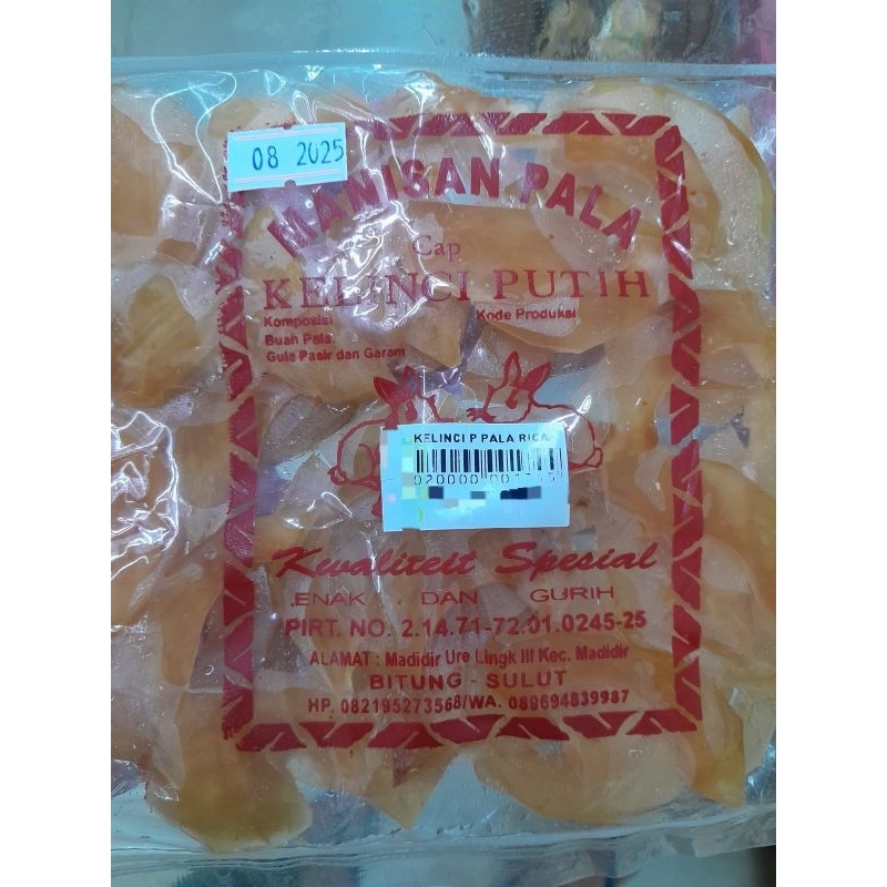 

Manisan Pala Kelinci Putih / Oleh Oleh Khas Manado