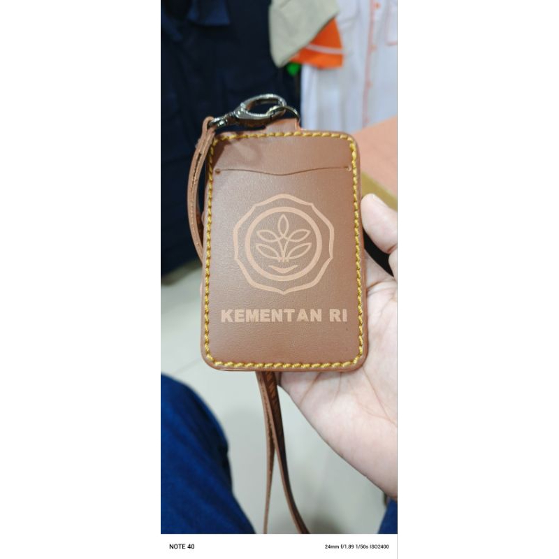 

Card Holder Id Card Gantungan Bahan kulit Sintetis Kementan