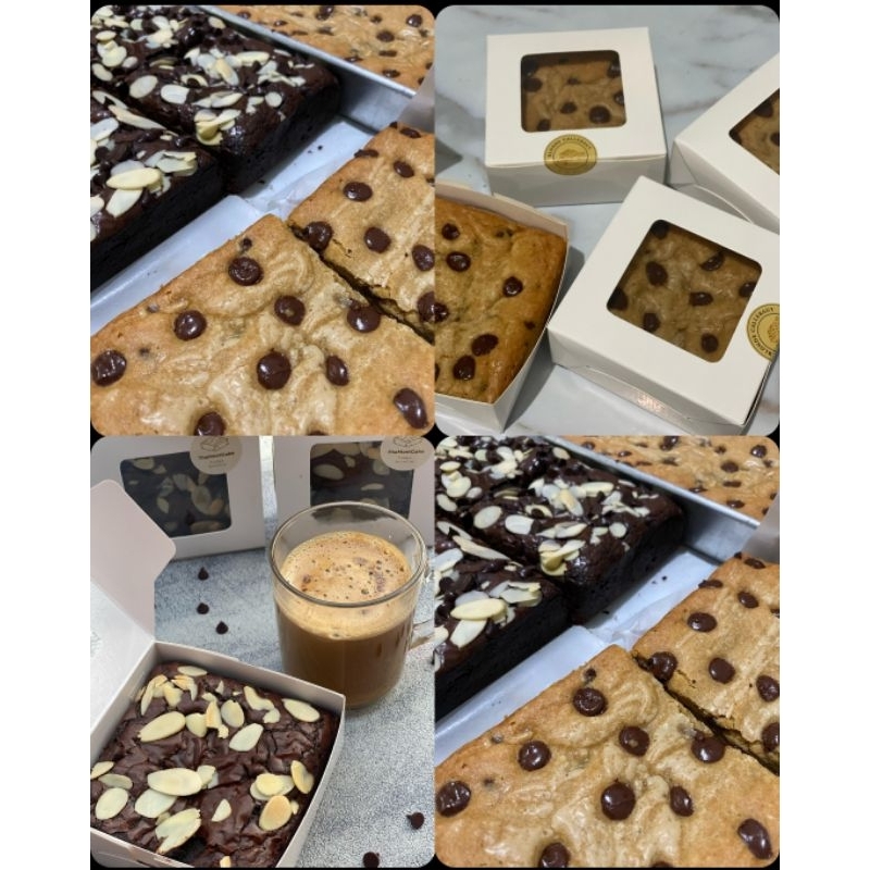 

THEMOSTCAKES - Paket Hemat 2pcs ( Brownies 1pcs, Blonde 1pcs ) uk 10x10