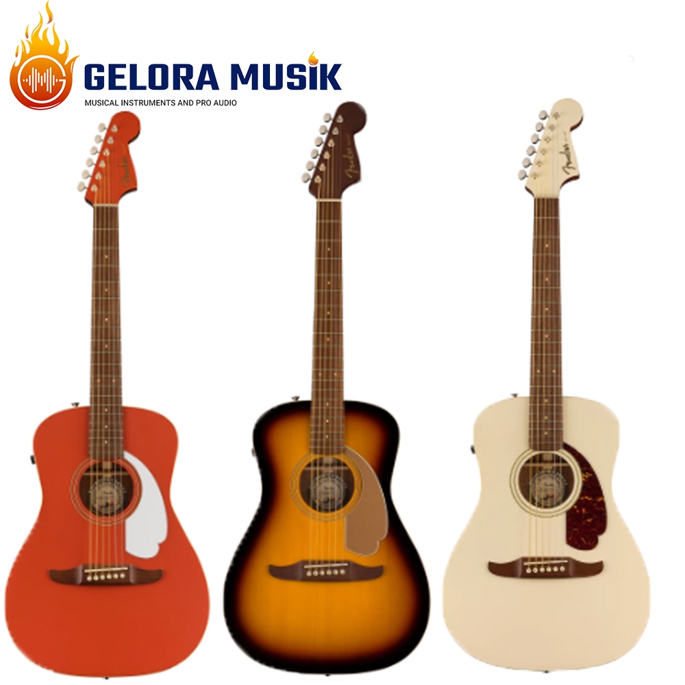 Gitar Akustik Elektrik Fender California Malibu Player Small-Bodied,