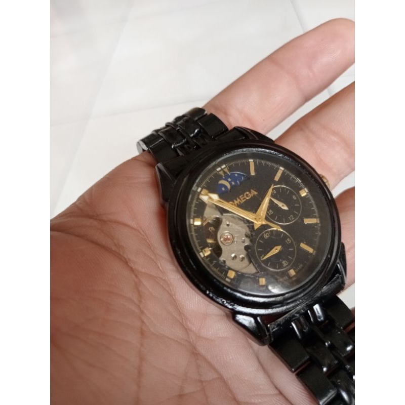 jam tangan omega automatis matic second