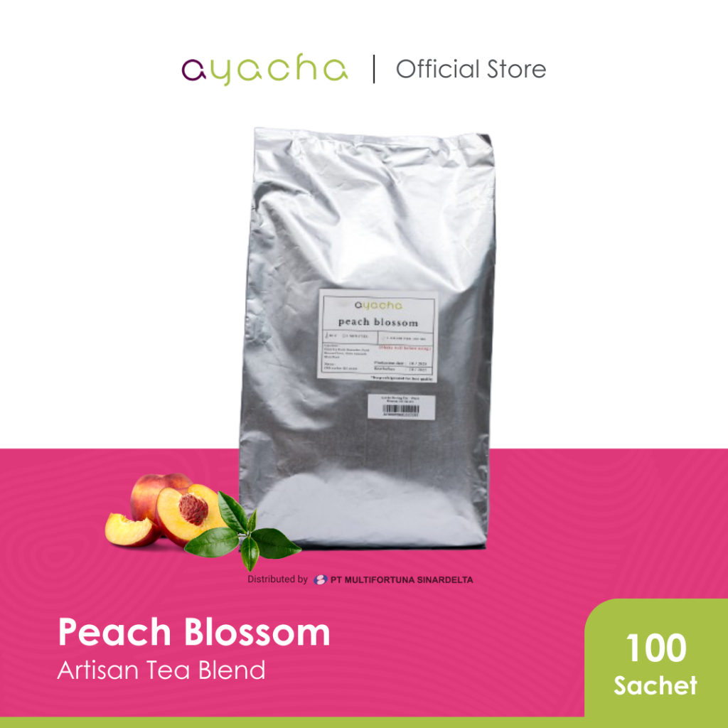 

Ayacha Artisan Tea - Peach Blossom | Loose Tea 100 Sachet | Teh Bunga Teh Fruity