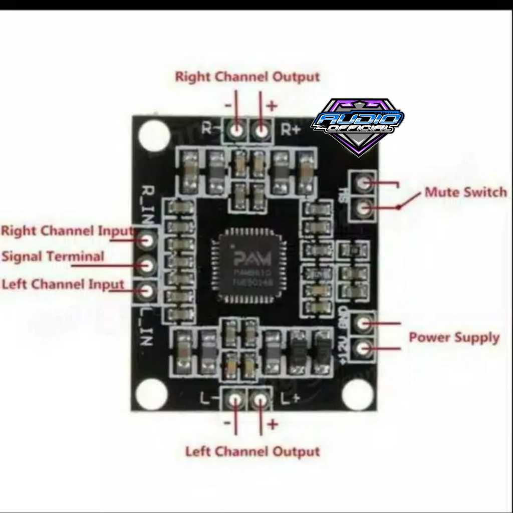 PAM 8610 Digital Power Amplifier Board Module 2x15watt Original