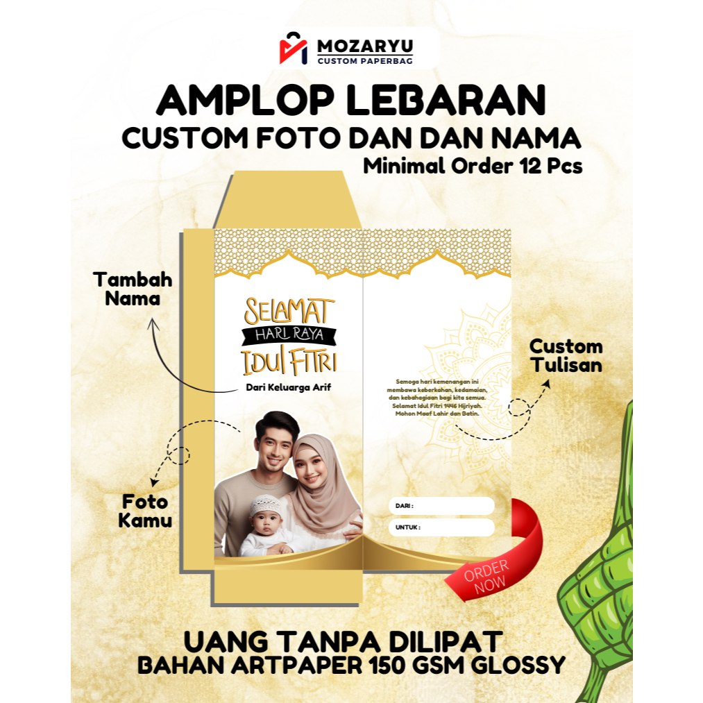 

Amplop Lebaran Custom Foto Ukuran Besar Glossy