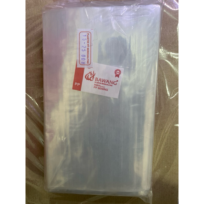 Plastik PP bening tebal 0,8