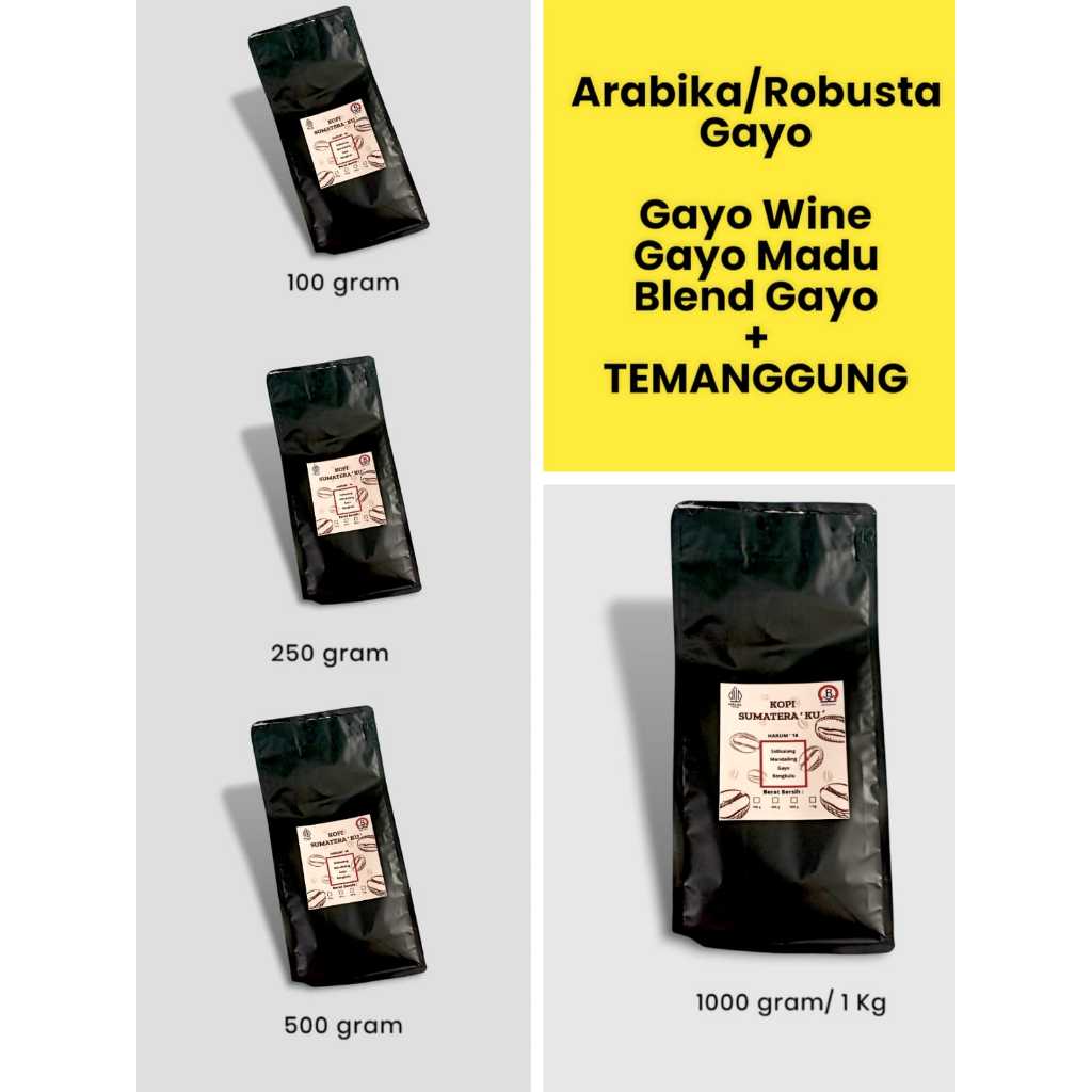 

Kopi Gayo Arabika 500 gram Fresh Roaster