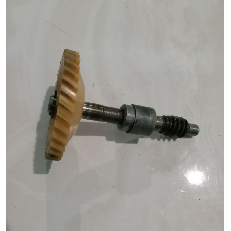 Gear ger gir gigi plastik+as ulir pompa oli Yamaha l2sn l2super l2g l2sn yb100 yl yl1 original secon