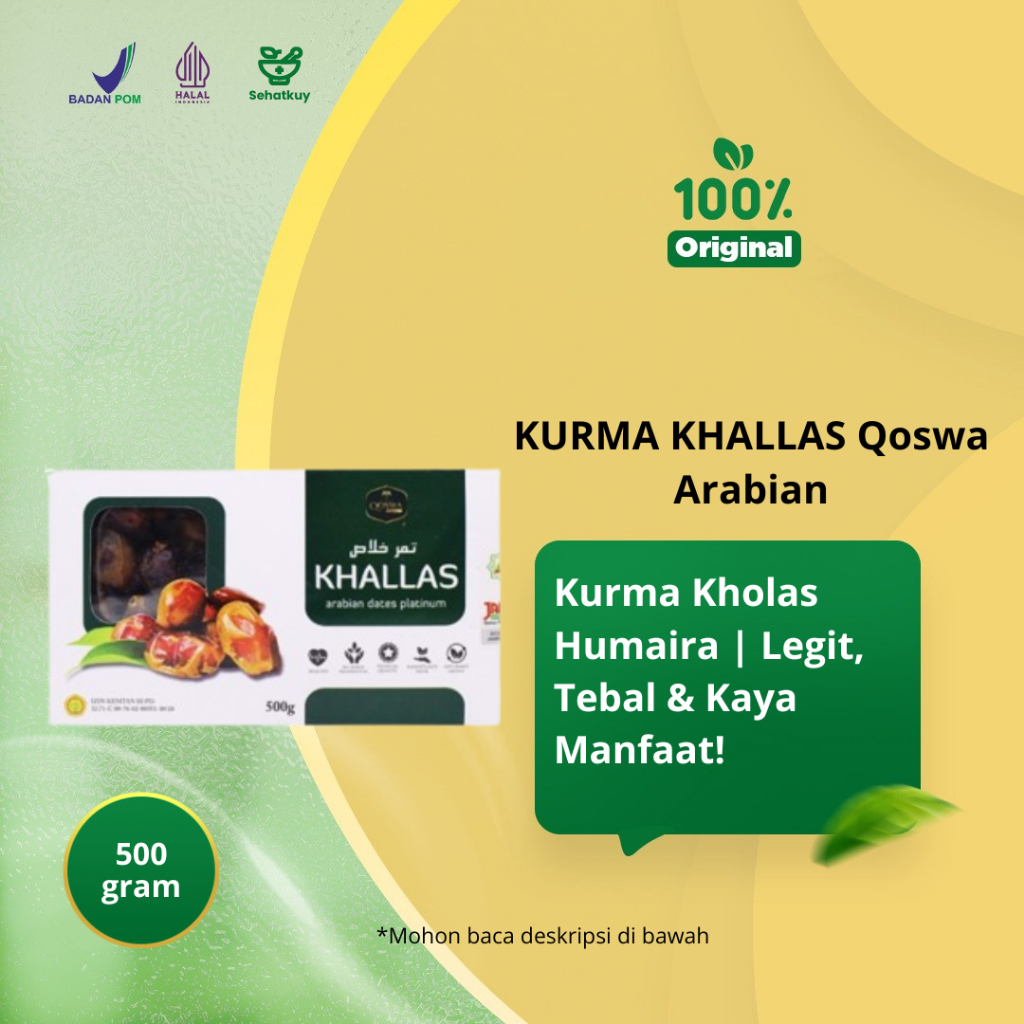 

KURMA KHALLAS Qoswa Arabian Dates Platinum 500gram