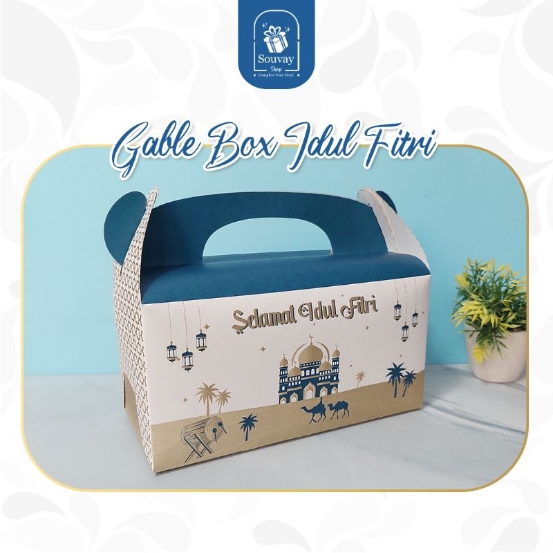 

1PCS - GABLE BOX IDUL FITRI - Tas Idul Fitri Goodiebag Lebaran Hampers Idul Fitri Box untuk hampers lebaran Gablebox Box Lebaran