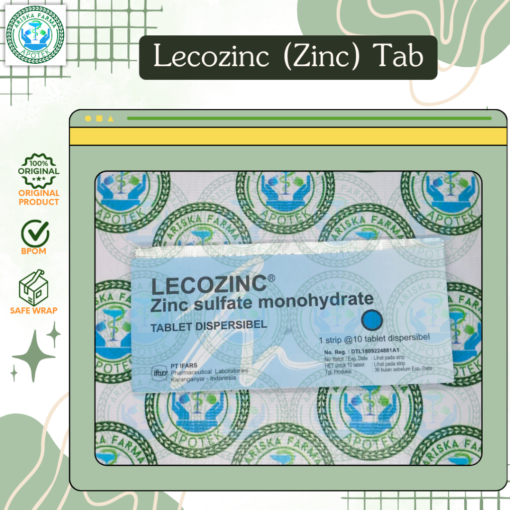 Lecozinc (Zinc) Tab per strip