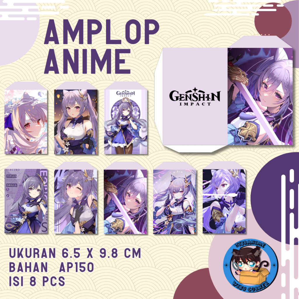 

AMPLOP LEBARAN ANIME KEQING GENSHIN IMPACT