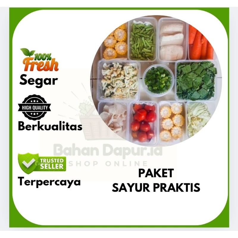 

SAYUR PRAKTIS SAYUR POTONG | 50 - 200 GRAM | Bahan Dapur .id