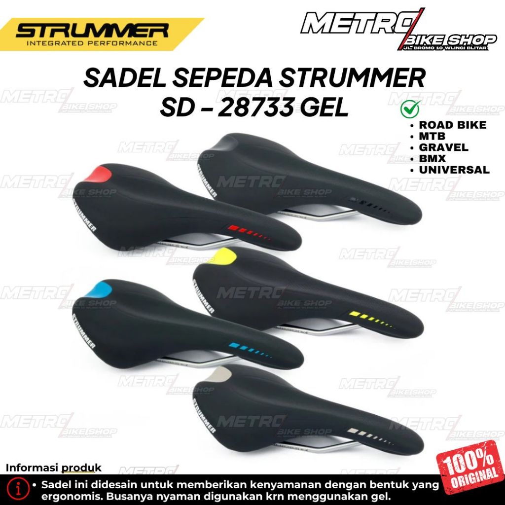Sadel Strummer Saddle Strummer Gel SD 28733 Sadel MTB sadel RB Sadel sepeda balap
