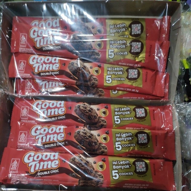 

good time double choc kukis cokelat dengan coklat chips