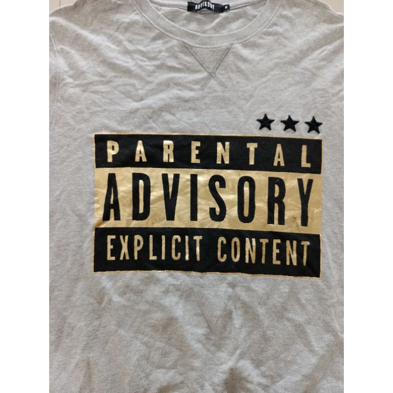 Crewneck Lengan panjang Parental Advisory