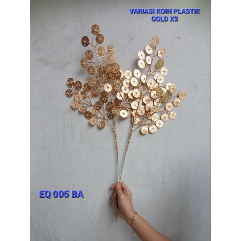 DAUN PLASTIK DOLLAR EMAS (EQ 005 BA)