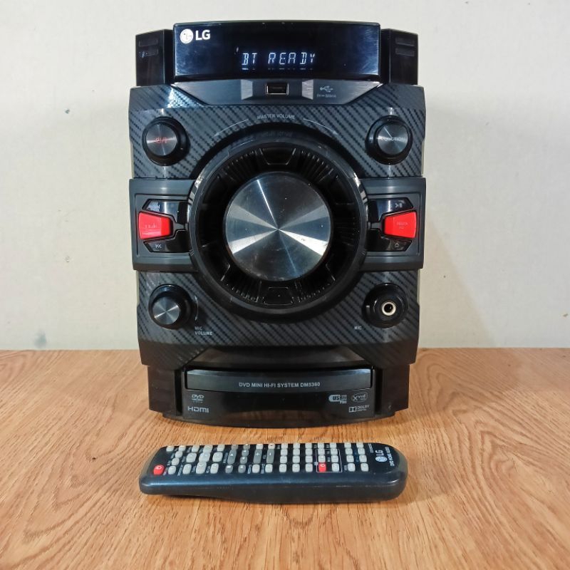 Head mini compo LG DM5360 Bluetooth bekas normal