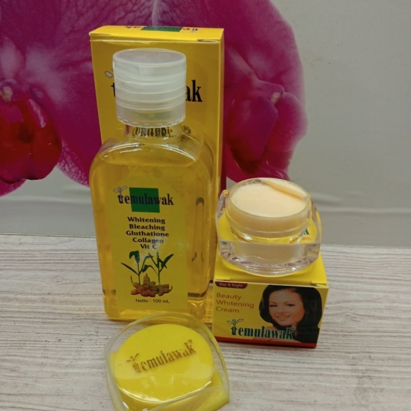 paket toner dan cream temulawak beauty