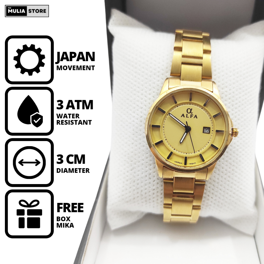 ALFA Jam Tangan Wanita Alfa 88132 L Tanggal Analog