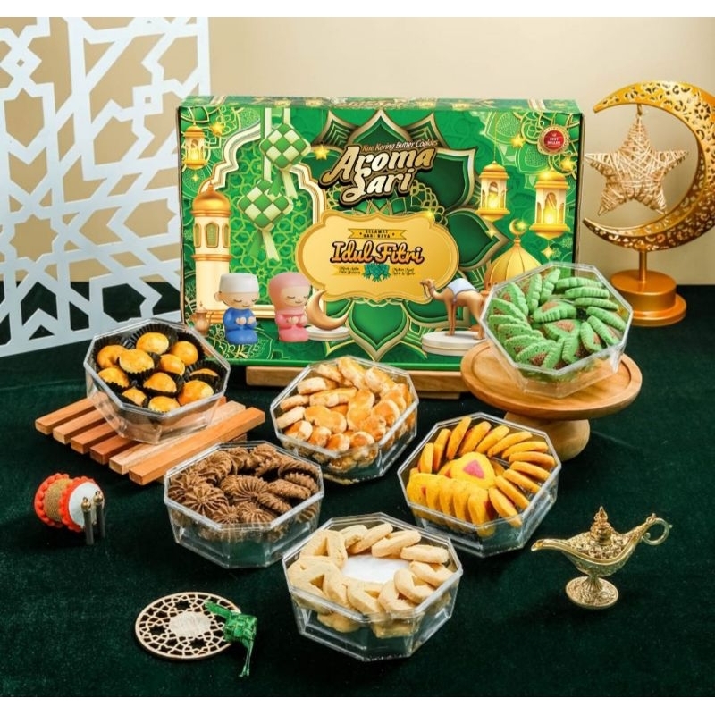

KUE KERING IDUL FITRI AROMA SARI ISI 6 TOPLES KUE | HAMPERS KUE KERING