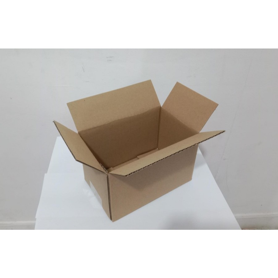 

25x15x8 kardus box packaging POLOS BARU