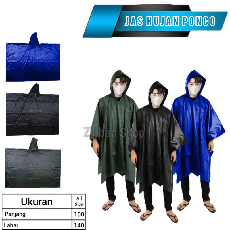jas hujan ponco bahan Biway, jas hujan kelelawar