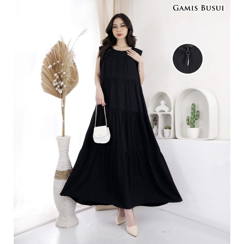 INNER DRES SINGLET/OVERALL/DRESS TANPA LENGAN/DRESS WANITA