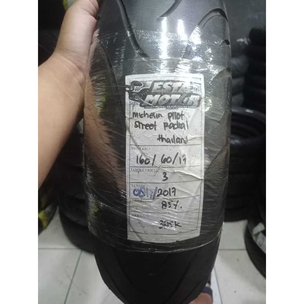 BAN COPOTAN MICHELIN PILOT STREET RADIAL RING 17 UKURAN 160 60 17 KODE0817