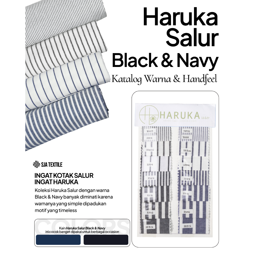 KATALOG SAMPLE HARUKA/KAIN HARUKA/ KAIN KATUN HARUKA/ KATUN HARUKA/GINGHAM/ KATUN SQU