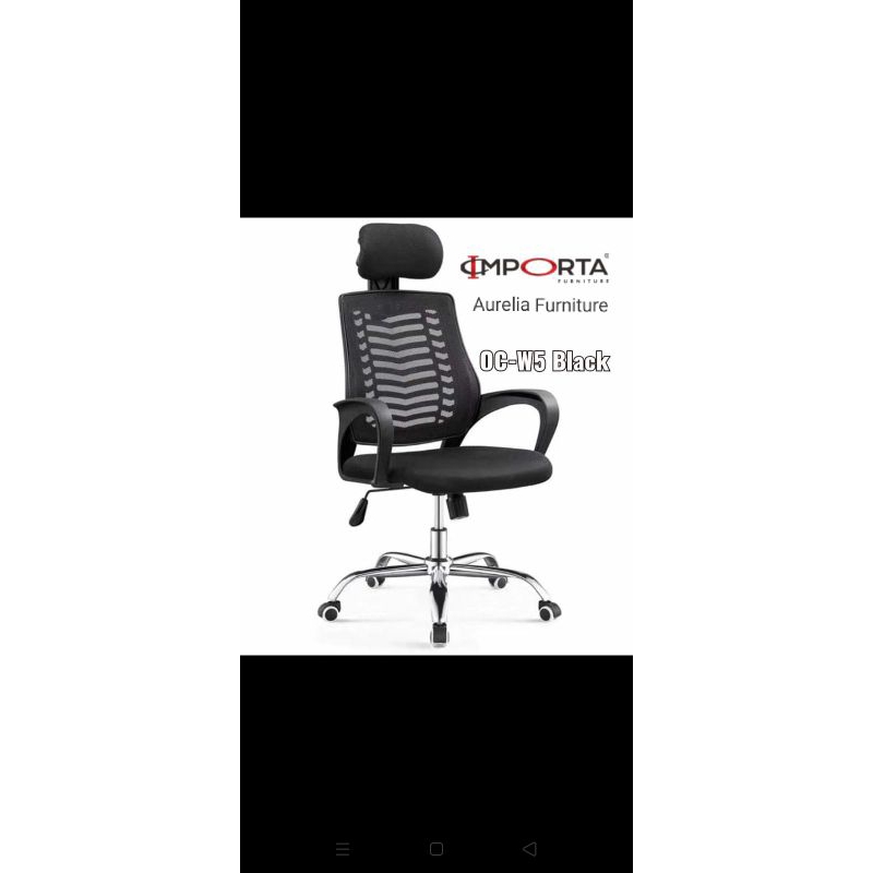 GOJEK: KURSI KANTOR/KERJA PUTAR JARING SANDARAN TINGGI-IMPORTA