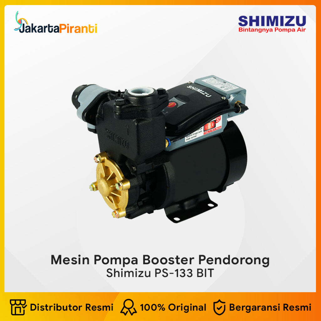 Mesin Pompa Air Pendorong Booster Pump Shimizu PS-133 BIT / Shimizu PS 133BIT | Shimizu Pompa Air Bo