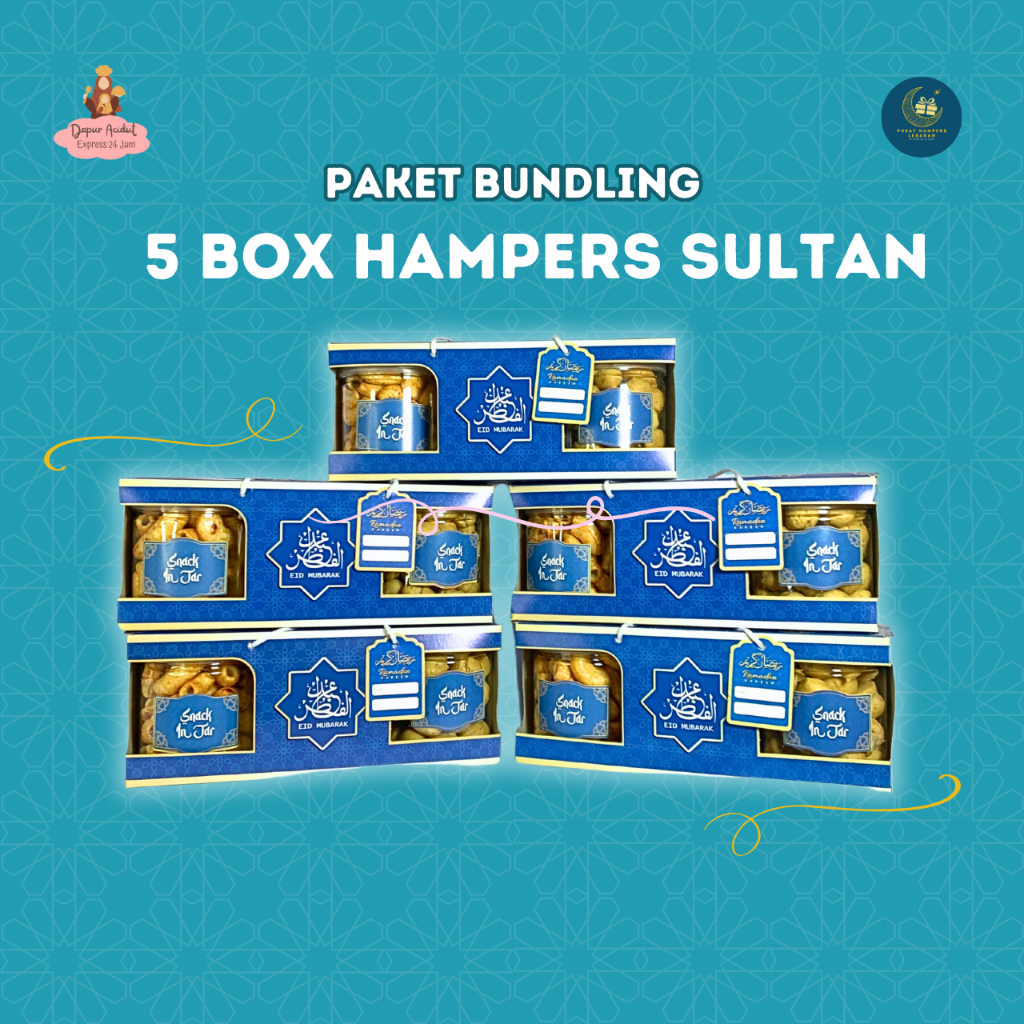 

[PAKET 5 SULTAN] Hampers Snack Lebaran Isi 3 Toples 600ml - Parcel Hamper Hadiah Lebaran Idul Fitri Ramadhan Hanya 35000 35rb-an 35rb 2025