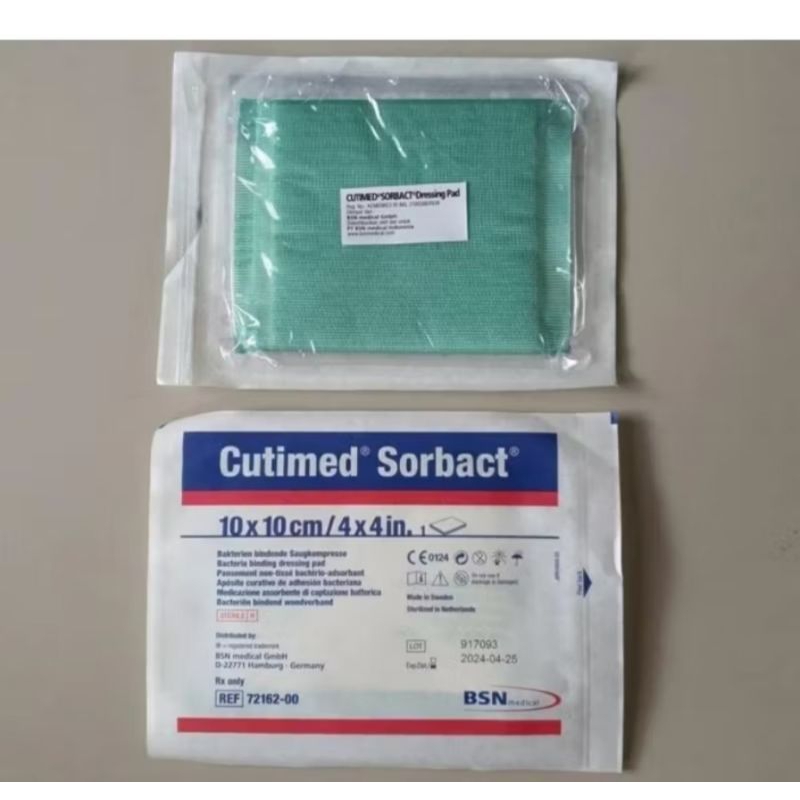 cutimed sorbact 10cm x 10cm dressing pad bsn perlembar