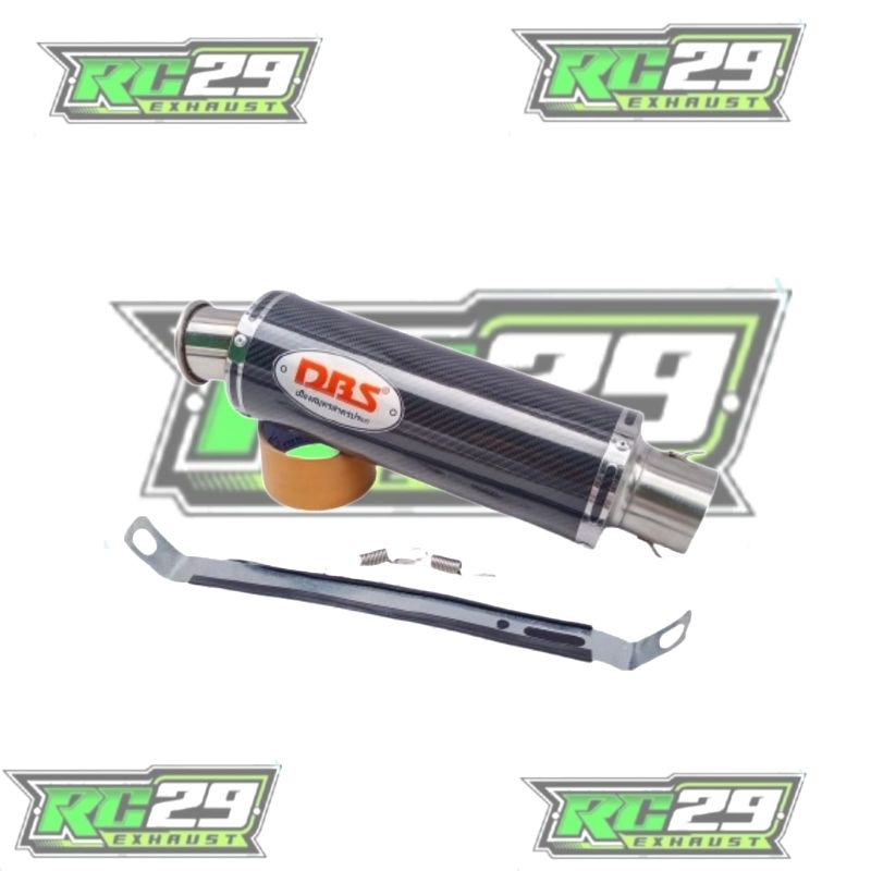 silincer dbs carbon inlet 50mm suara ngebas adem