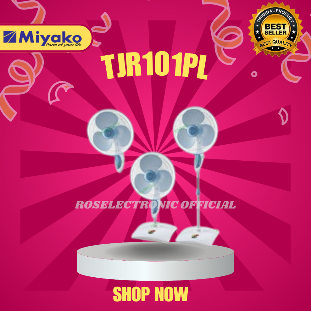 KIPAS ANGIN MIYAKO 3 IN 1 TJR101PL ORIGINAL/TJR-101-PL/TJR 101PL/TJR101PL/TJR-101-PL/TJR-101PL