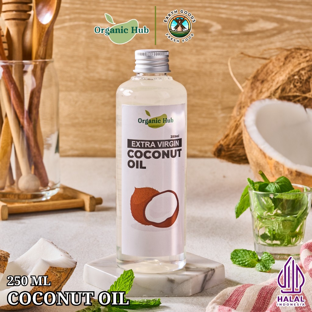

Organic Hub Coconut Oil EVCO Minyak Kelapa Murni Extra Virgin Coconut Oil 100% Asli Murni 250 ml