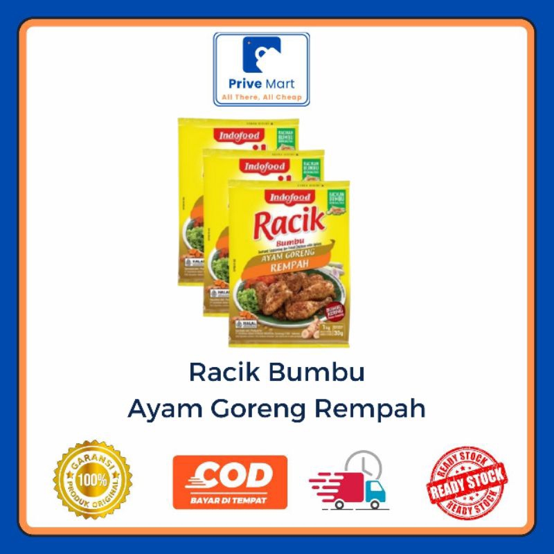 

Racik Bumbu Ayam Goreng Rempah 30g Prive Mart