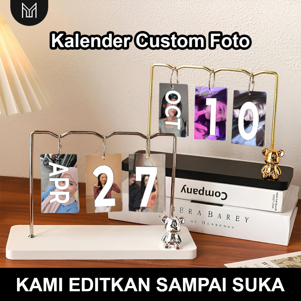 

Kalender Custom Foto Kreatif Minimalis Desain Unik untuk Meja & Ruang Kantor & Rumah