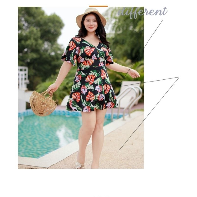 Baju renang wanita big size swimsuit women jumbo new57