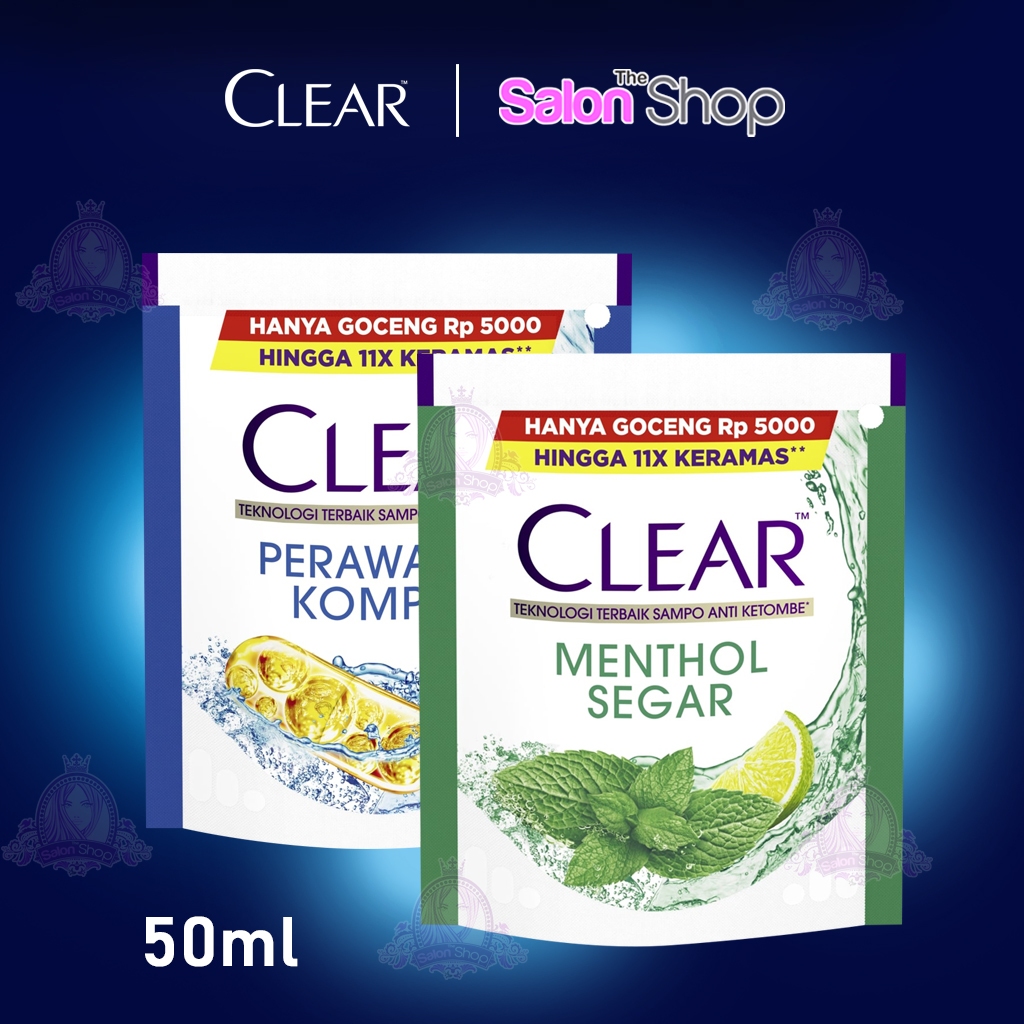 Clear Shampo Complete Soft Care Anti Ketombe Menthol 50ml | UNILEVER