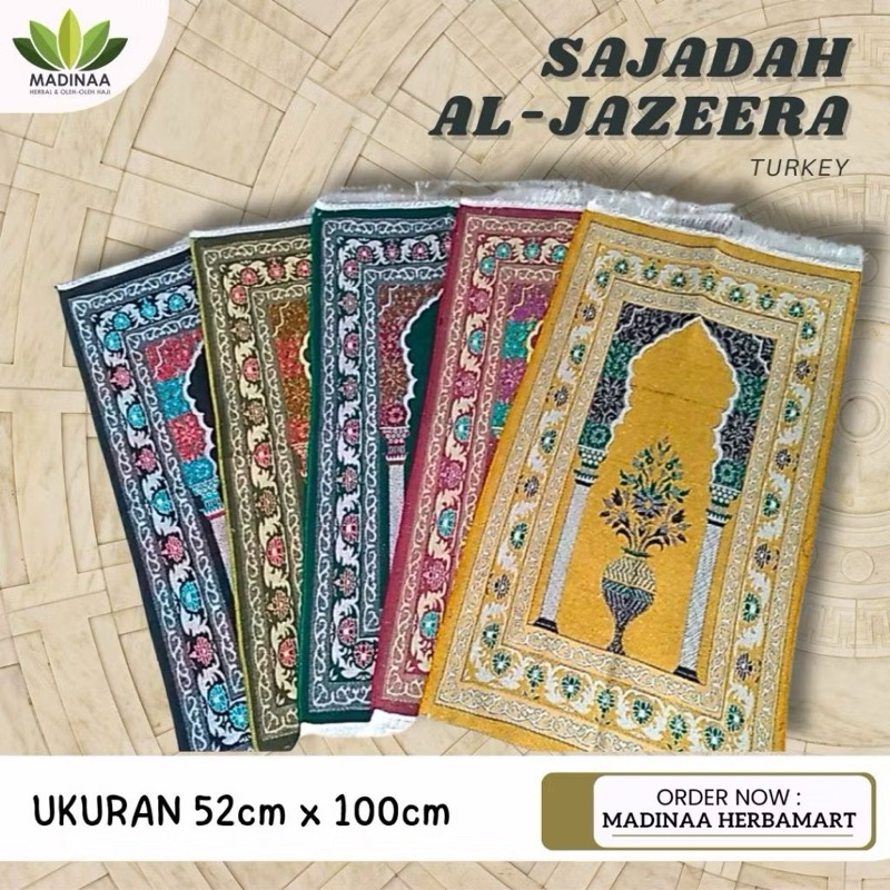 SAJADAH MIDI AL JAZEERA/SAJADAH TRAVELING JALIN MOTIF (BISA OLEH2 HAJI DAN UMRAH)