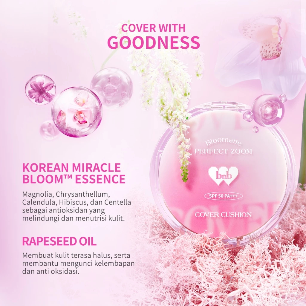 [NEW LAUNCH] Cushion BNB barenbliss Bloomatte Perfect Zoom Cover Cushion15g ORIGINAL (16H Flawless M