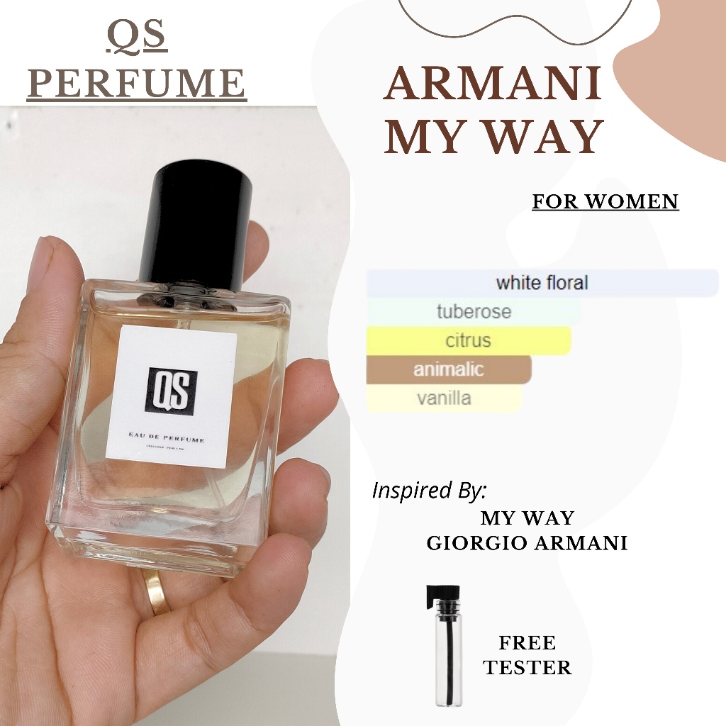 Eau De Perfume Parfum Wanita AR*ANI MY WAY 35ml - QS PARFUM inspired Tahan Lama Free Tester