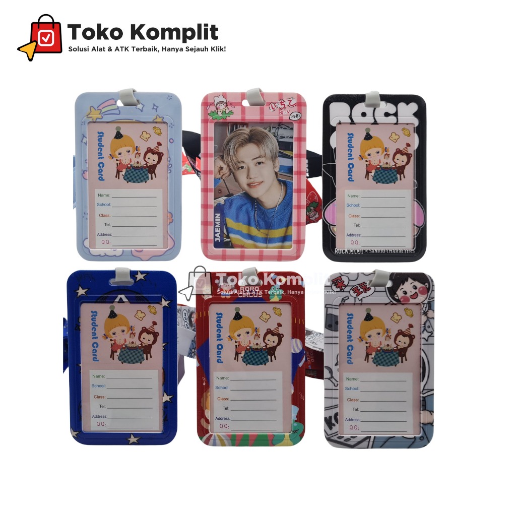 

Komplit - ID Card Holder Fancy Motif / tempat kartu/ kpop id card