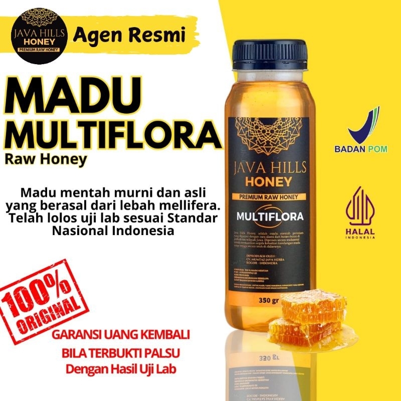 

Java Hills Raw Honey Madu Multiflora Murni Asli 100% Tanpa Campuran Premium Untuk Daya Tahan