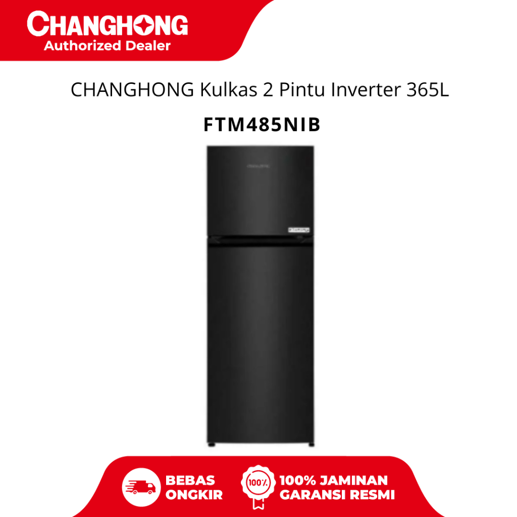 CHANGHONG Kulkas 2 Pintu Inverter 365L FTM485NIB