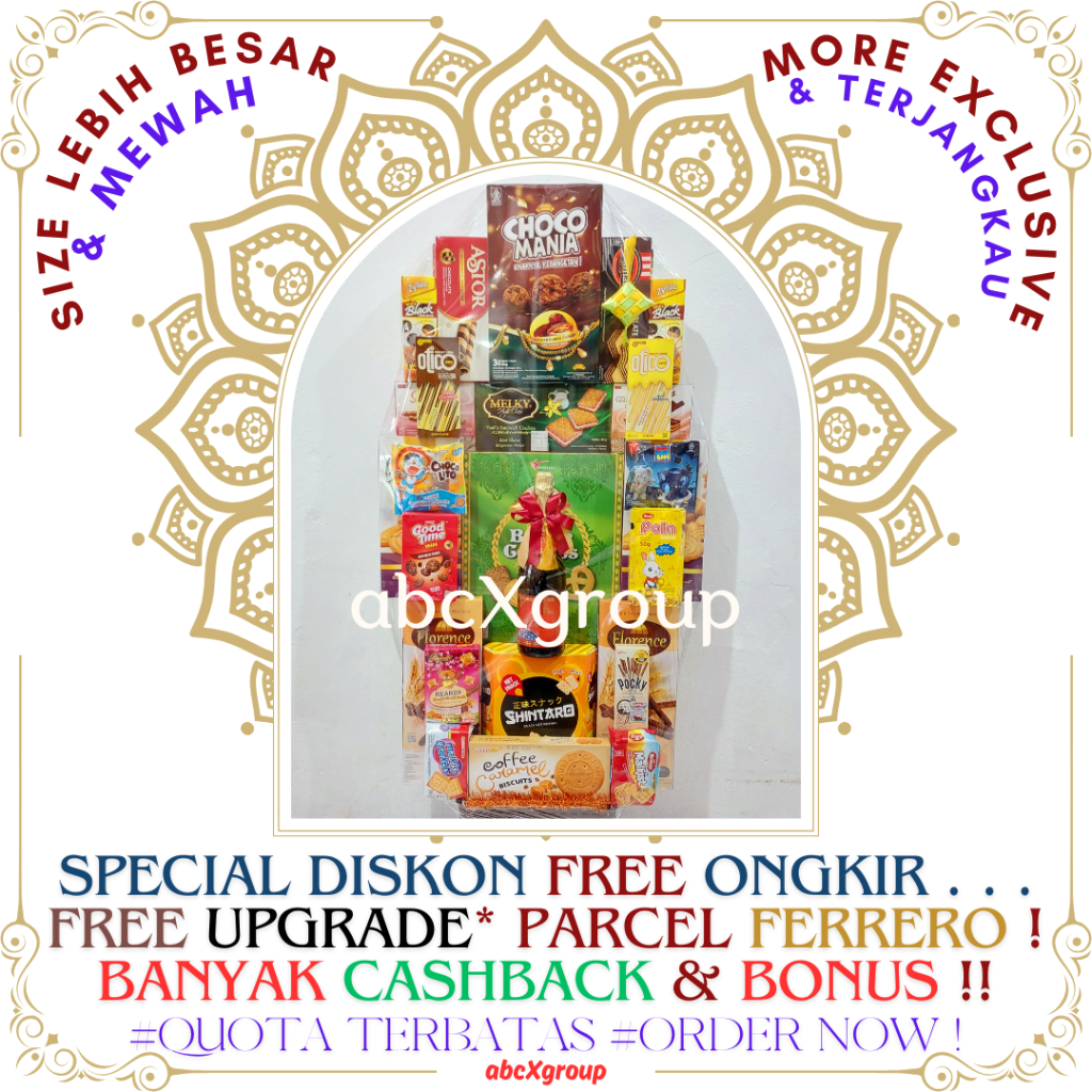 

[JaBoDeTaBek] XL Aneka Parsel Parcel Lebaran Hampers Idul Fitri, Natal, & Tahun Baru Hampers Imlek - Size XL