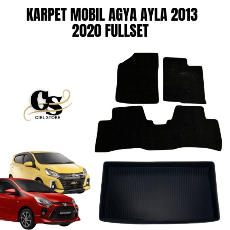 Karpet Lantai Mobil Agya Ayla 2013-2020 Fullset