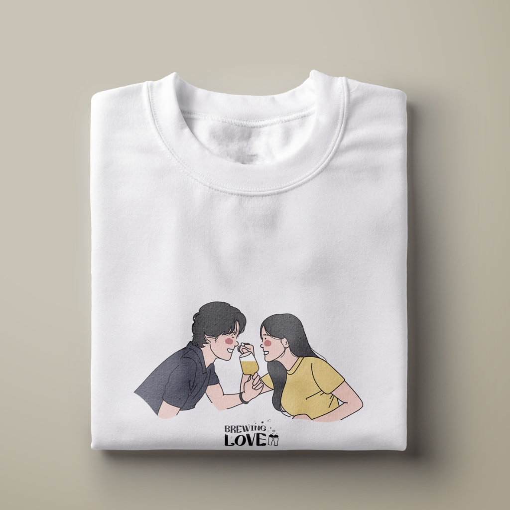 KAOS KDRAMA BREWING LOVE KOREAN DRAMA T-SHIRT KOREAN DRAMA KDRAMA MERCHANDISE KAOS DRAMA KOREA